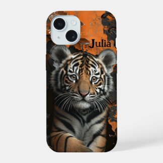 Tigre floral 3D com Nome Personalizado