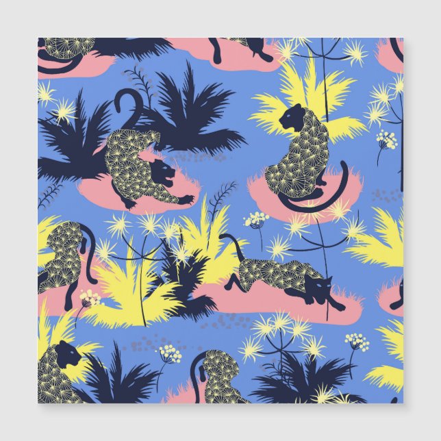 Tigre geométrico, leopardo: padrão infantil. (Frente)