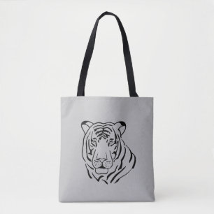 Tigre Gratiffi Tote Bags