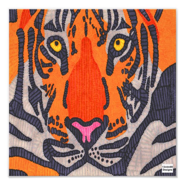 Tigre - Impressão de Foto (Frente)