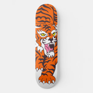 Tigre Laranja de skate