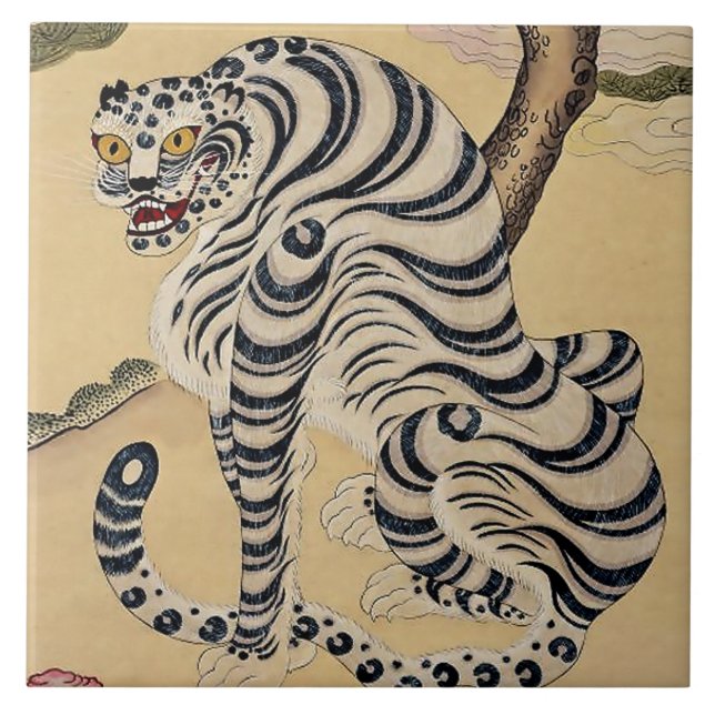 Tigre Listrado Coreano Minhwa (Frente)