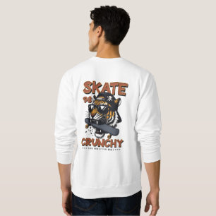 Tigre morde camisa de skate