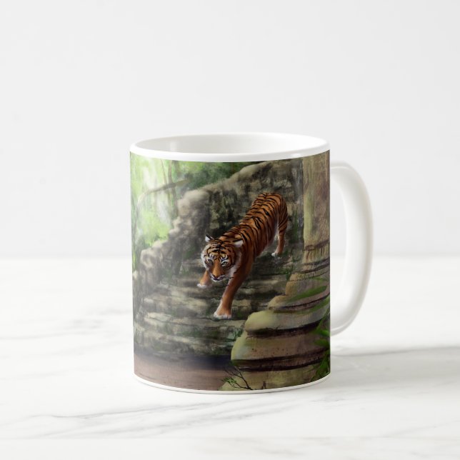 Tigre na caneca da selva (Frente Esquerda)