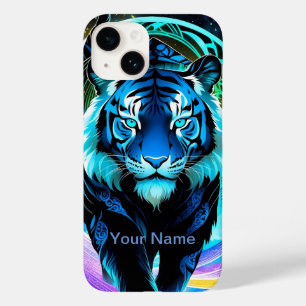 Tigre Neon Brilhante místico e etéreo