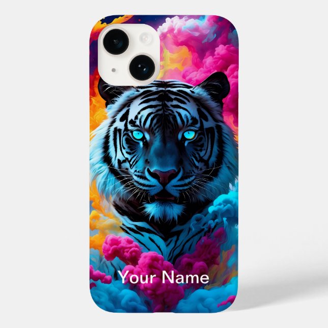 Tigre Neon Reluzente místico e etéreo (Verso)