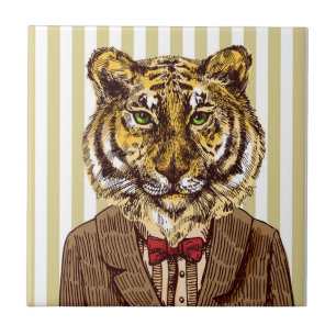 Tigre no desgaste da noite