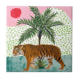 Tigre no nascer do sol