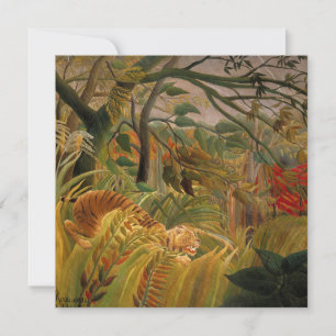 Tigre numa Tempestade Tropical por Henri Rousseau