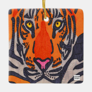 Tigre - Ornamento de Cerâmica