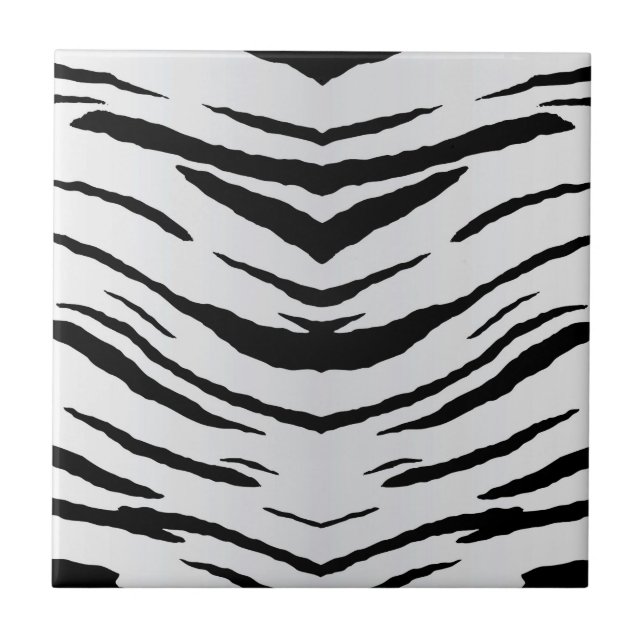 Tigre ou zebra branca listrado (Frente)