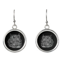 tigre prateado cromo face natureza animal arte sel