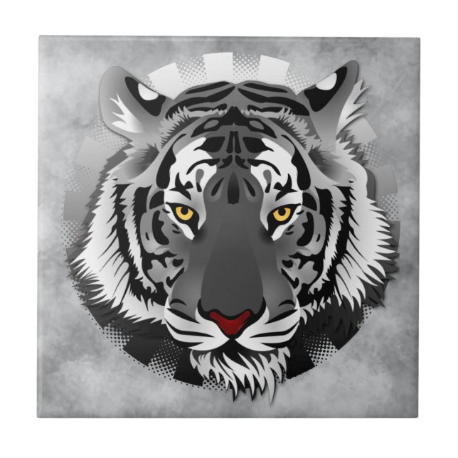 Tigre Preto E Branco (Frente)