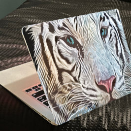 Tigre preto e branco Adesivos de pele do Laptop mo