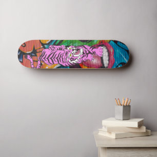Tigre Roxo do Grafite de skate