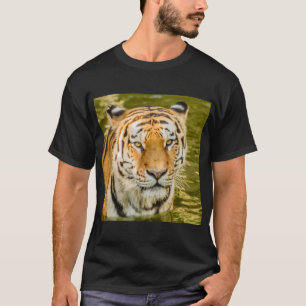 TIGRE-SIBERIANO NA CAMISA MASCULINA