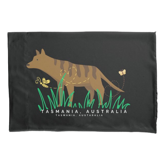 Tigre Tasmânico Entre A Grama (Frente)