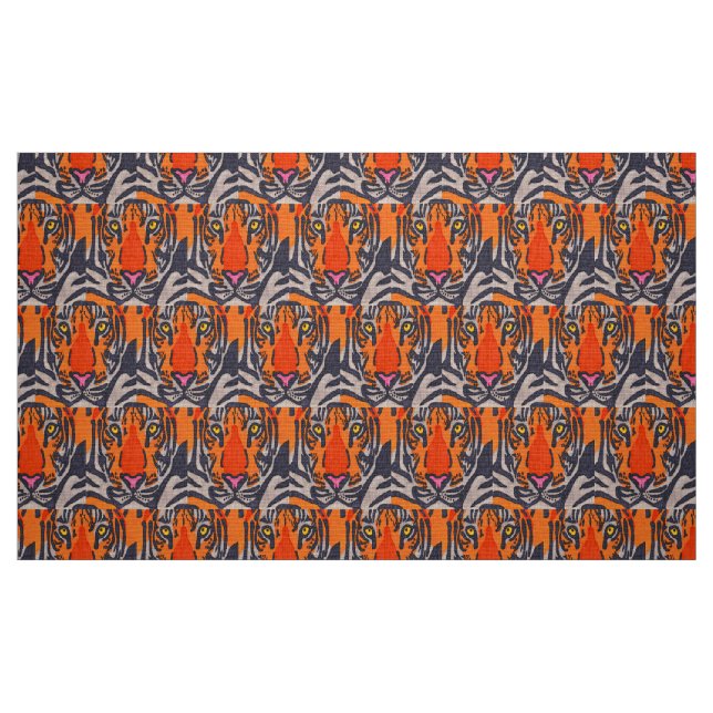 Tigre - Tecido de Popelina de Poliéster (Fat Quarter)
