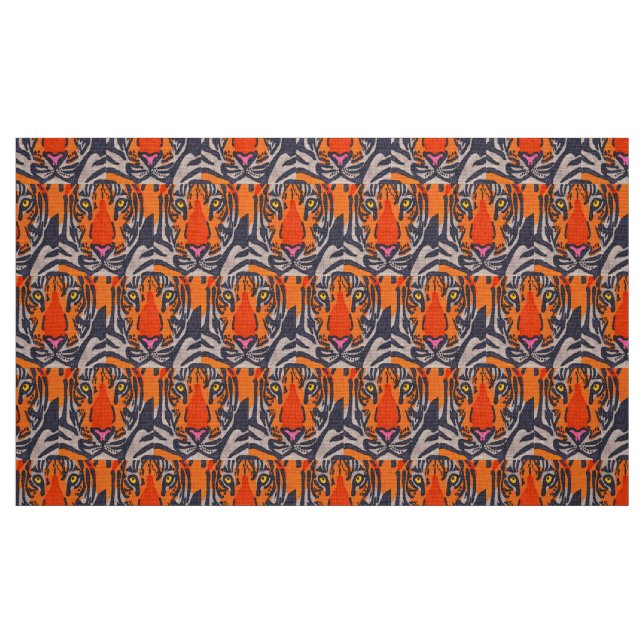 Tigre - Tecido de Trama de Poliéster (Fat Quarter)