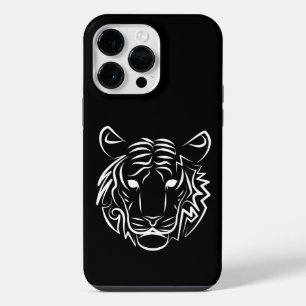 Tigre Tribal Negro e Branco