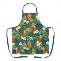 Tigre Tropical Havaiana Palm Jungle Teal