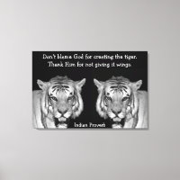 Tigres do provérbio indiano na Canvas