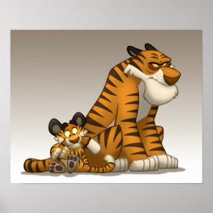 Tigres em um poster