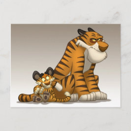 Tigres num cartão postal