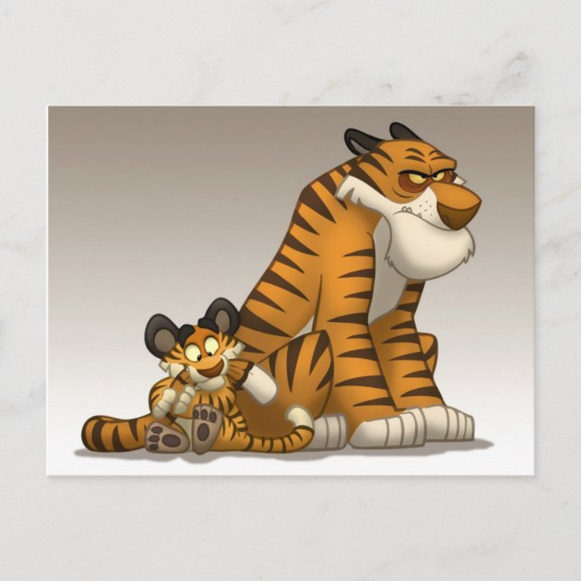 Tigres num cartão postal (Frente)
