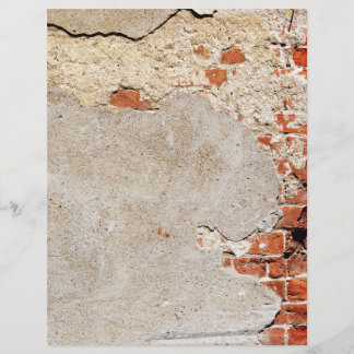 Tijolo e morteiro expostos