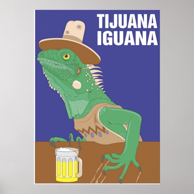 Tijuana Iguana Poster Impressão (Frente)