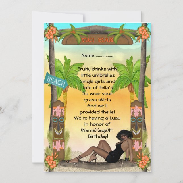 Tiki - convite (Frente)