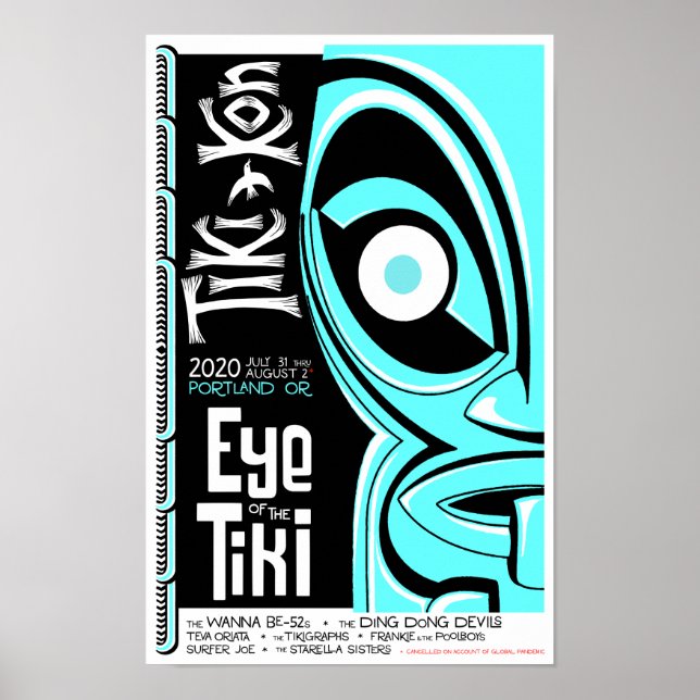 Tiki Kon: Olho do Poster Tiki (Olho Aberto) (Frente)