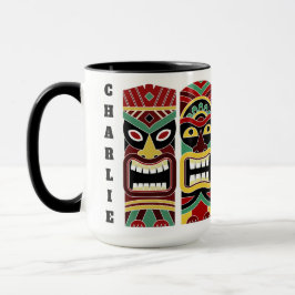 Tiki legal Totems canecas com nome personalizado