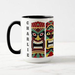 Tiki legal Totems canecas com nome personalizado