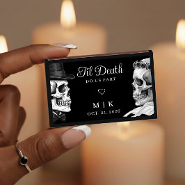 Til Death Do Us Part Gothic Skulls Black Wedding