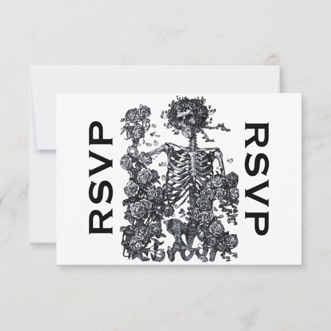 Til Death Nos Part Skeleton RSVP (Frente)