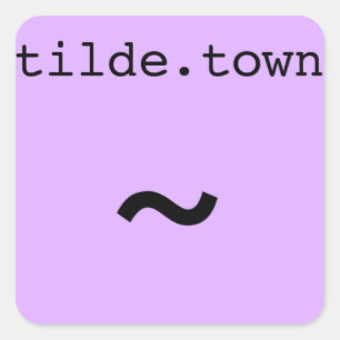 tilde.town pouca etiqueta quadrada