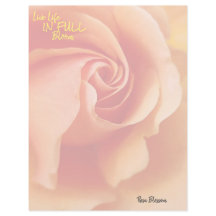 Folha de rosa / Pêssego Apricot / Folhas de Papel