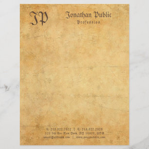 Timbrado Monograma elegante do modelo do papel do estilo