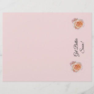 Timbrado Papel Rosa Letterhead Melhor Logo