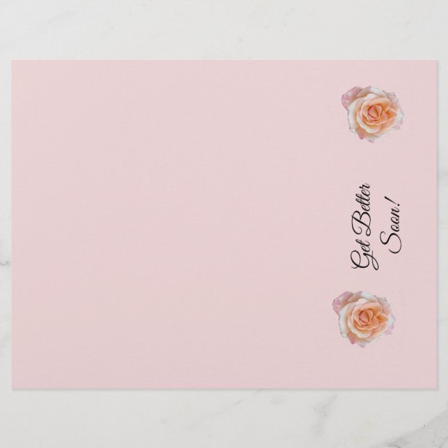 Timbrado Papel Rosa Letterhead Melhor Logo (Frente)