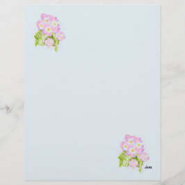 Timbrado Papel Timbrado: Flor De Lantana Espanhola