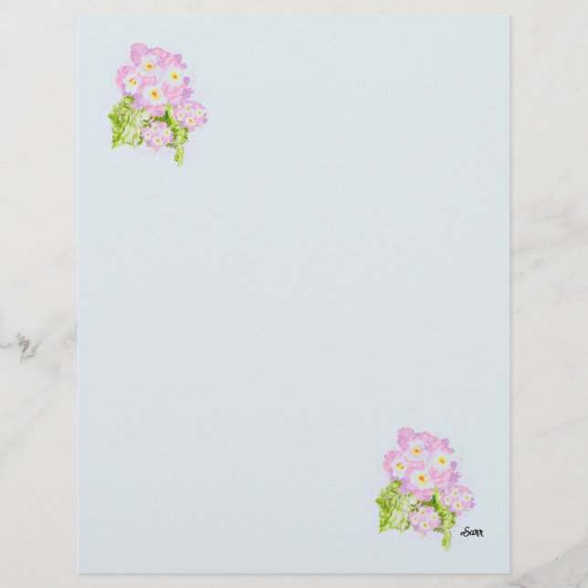 Timbrado Papel Timbrado: Flor De Lantana Espanhola (Frente)