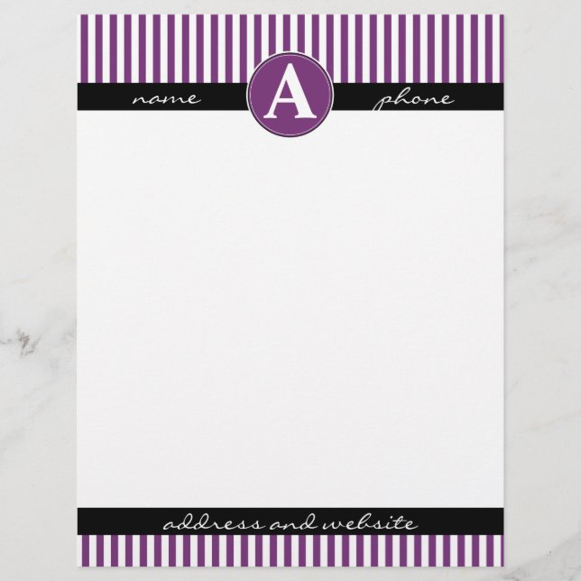 Timbrado Papel timbrado, personalizado e monogramado (Frente)