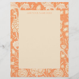 Timbrado Papel Timbrado: WILLIAM MORRIS : "WILD TULIP"