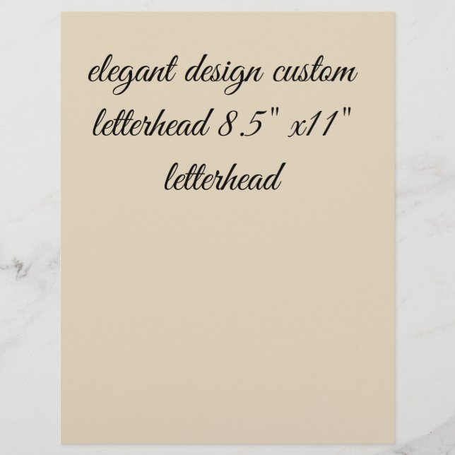 timbrado personalizado elegante design 8,5"x11" (Frente)