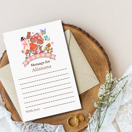 Time Capule Fairy First Birthday Message