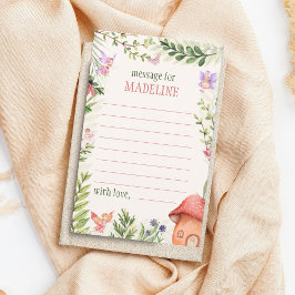 Time Capule Fairy First Birthday Message