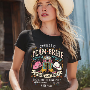Time da Noiva! Camisa de Rodeio Western da Cowgirl